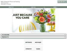 Tablet Screenshot of kellykreationsflorist.com